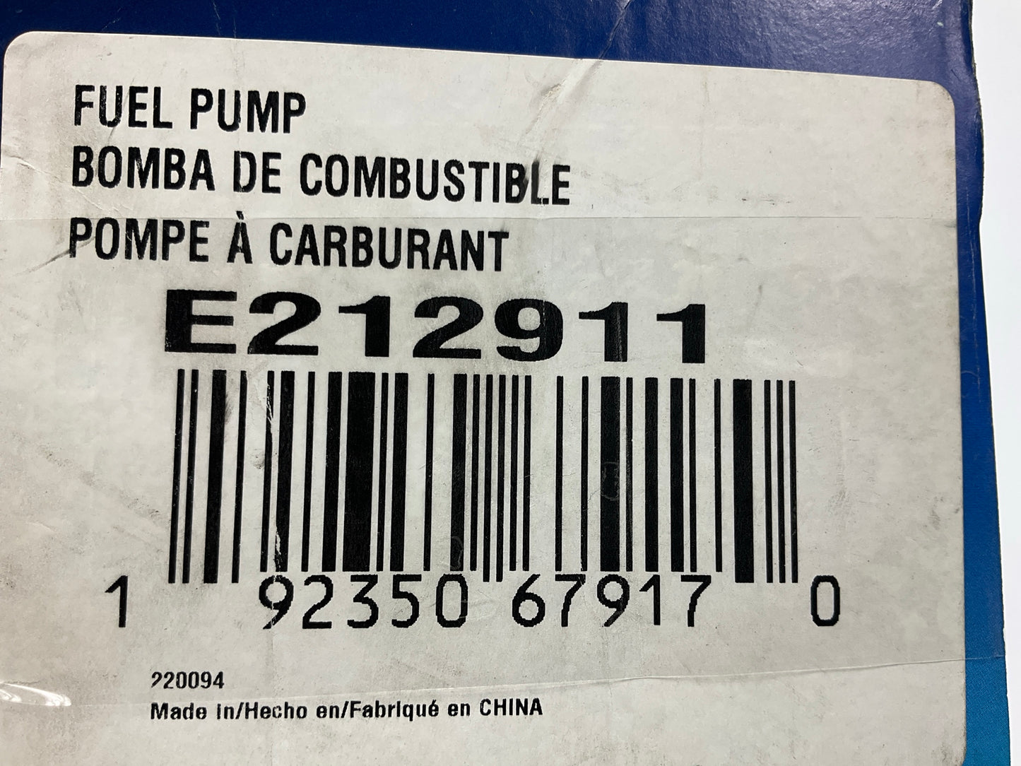 Carquest E212911 Electric In-Tank Fuel Pump