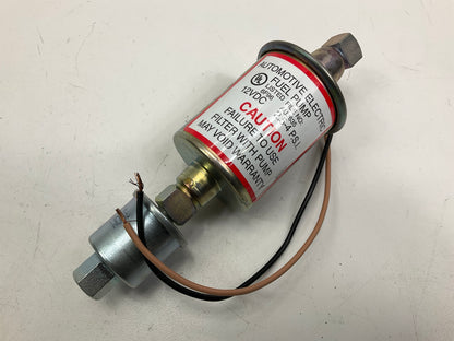 Carquest E8016S Universal Electric Fuel Pump 12 VDC 4-5 Psi 30-48 Gph