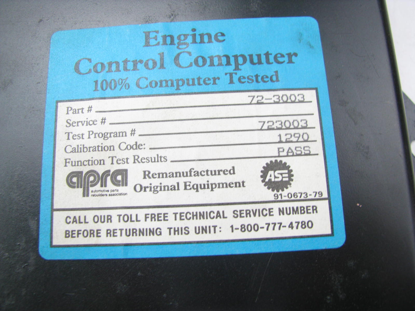 Carquest EM3003 Reman Engine Control Module For 1983-1985 Nissan 1.6L-L4 A/T