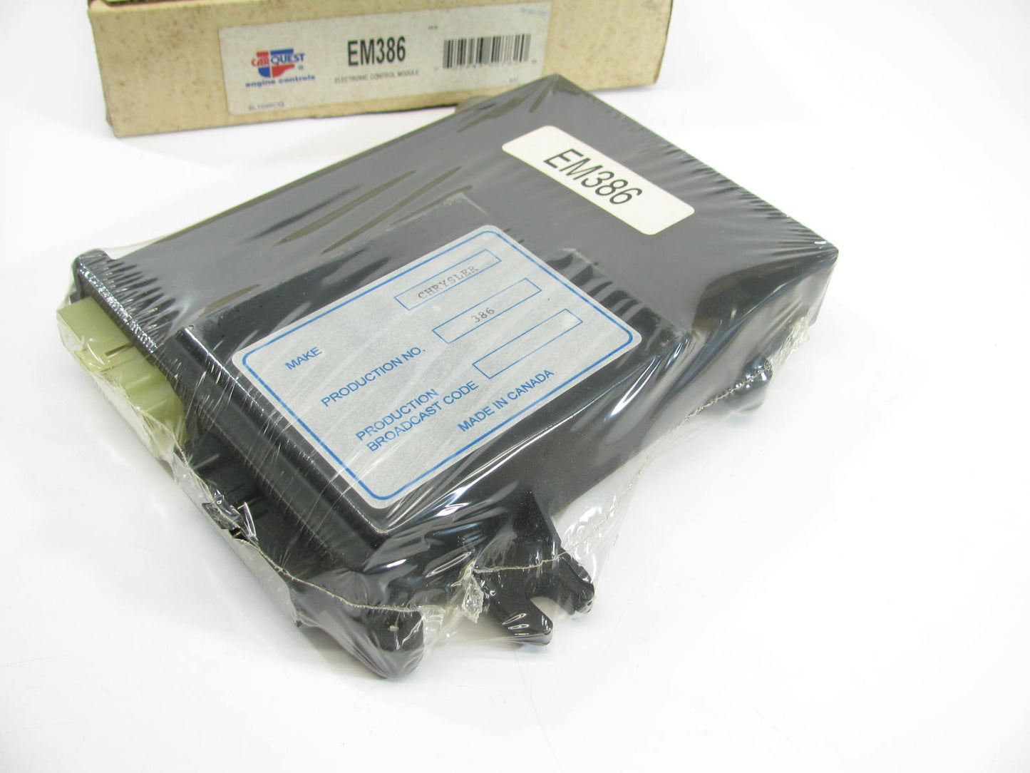 Carquest EM386 Reman Engine Control Module ECU ECM For 1987 Chrysler 2.2L-L4