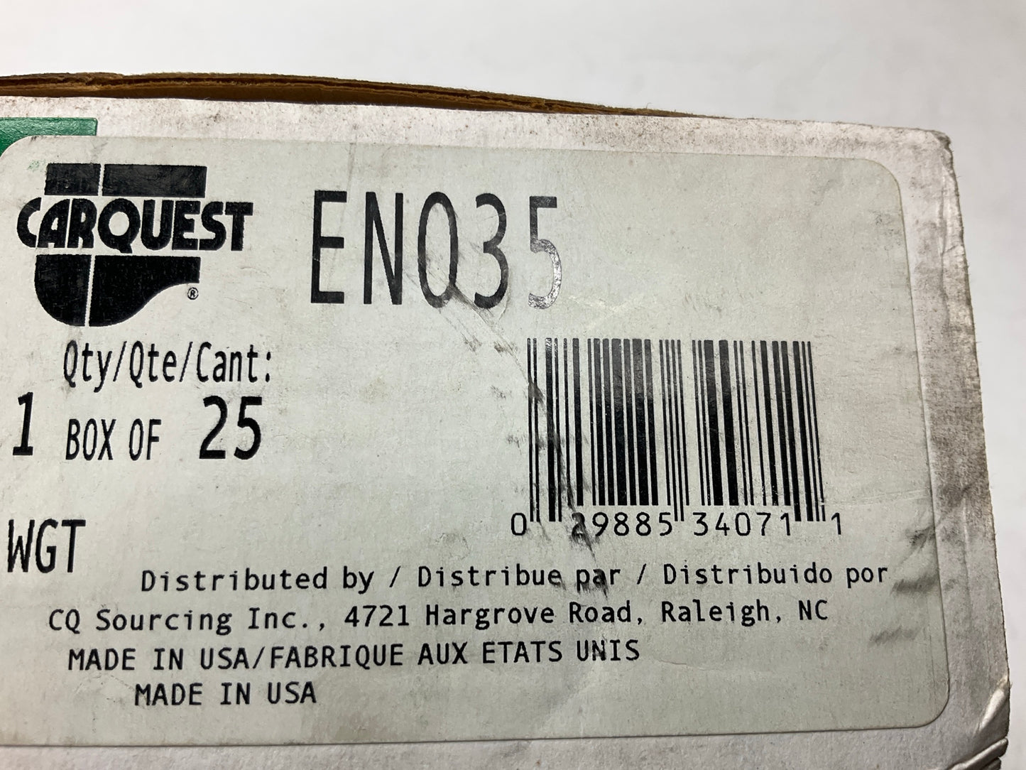 Carquest (Perfect) EN035 Wheel Weights 35 Gram (1.25 Oz) - Box Of 25