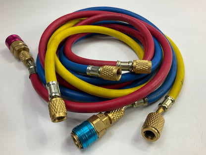 Carquest EQP7400 Brass Manifold Kit W/ 60'' Hoses For 134a Freon