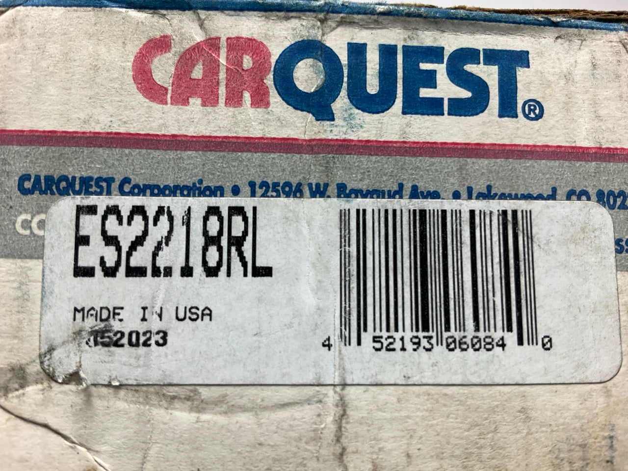 (2) Carquest ES2218RL Front Outer Steering Tie Rod End