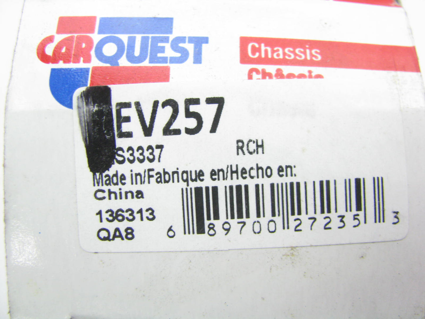 (2) Carquest EV257 Steering Tie Rod End - Front Inner