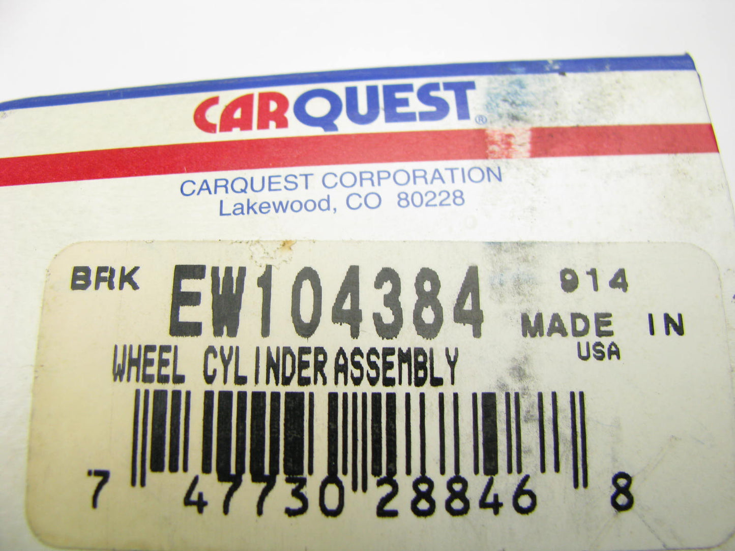 Carquest EW104384 Drum Brake Wheel Cylinder - Rear Left / Right