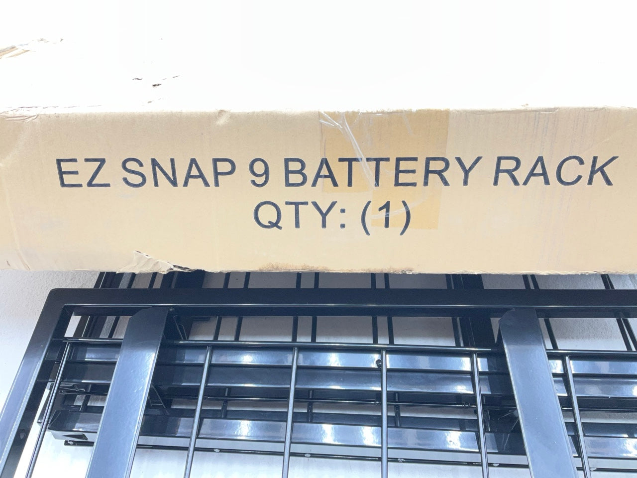 Carquest EZSNAP9 12V Auto Battery Rack Display / Sales Rack - HOLDS 9 BATTERIES