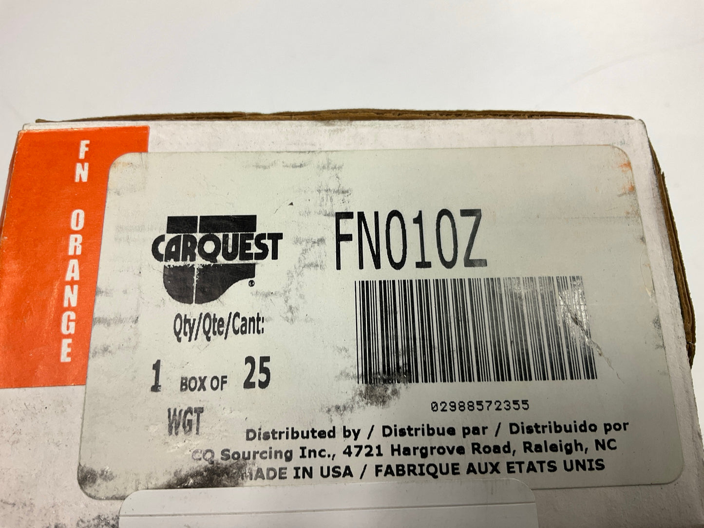 Carquest FN010Z Coated Zinc Wheel Weight 10gm (0.25 Oz) - Box Of 25