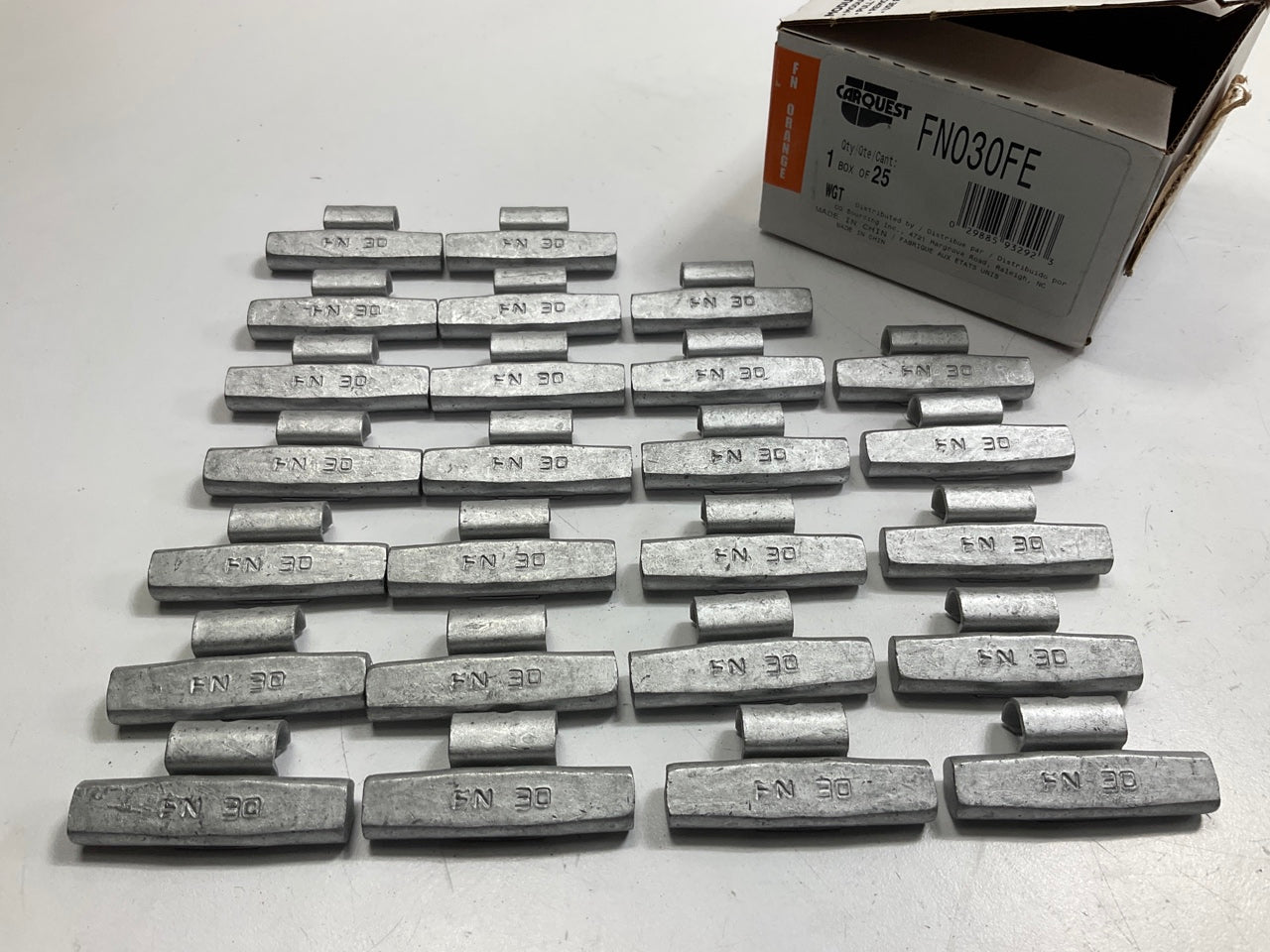 Carquest (Perfect) FN030FE Coated Steel Wheel Weight 30 Gram (1.06 Oz) - 25 Pcs