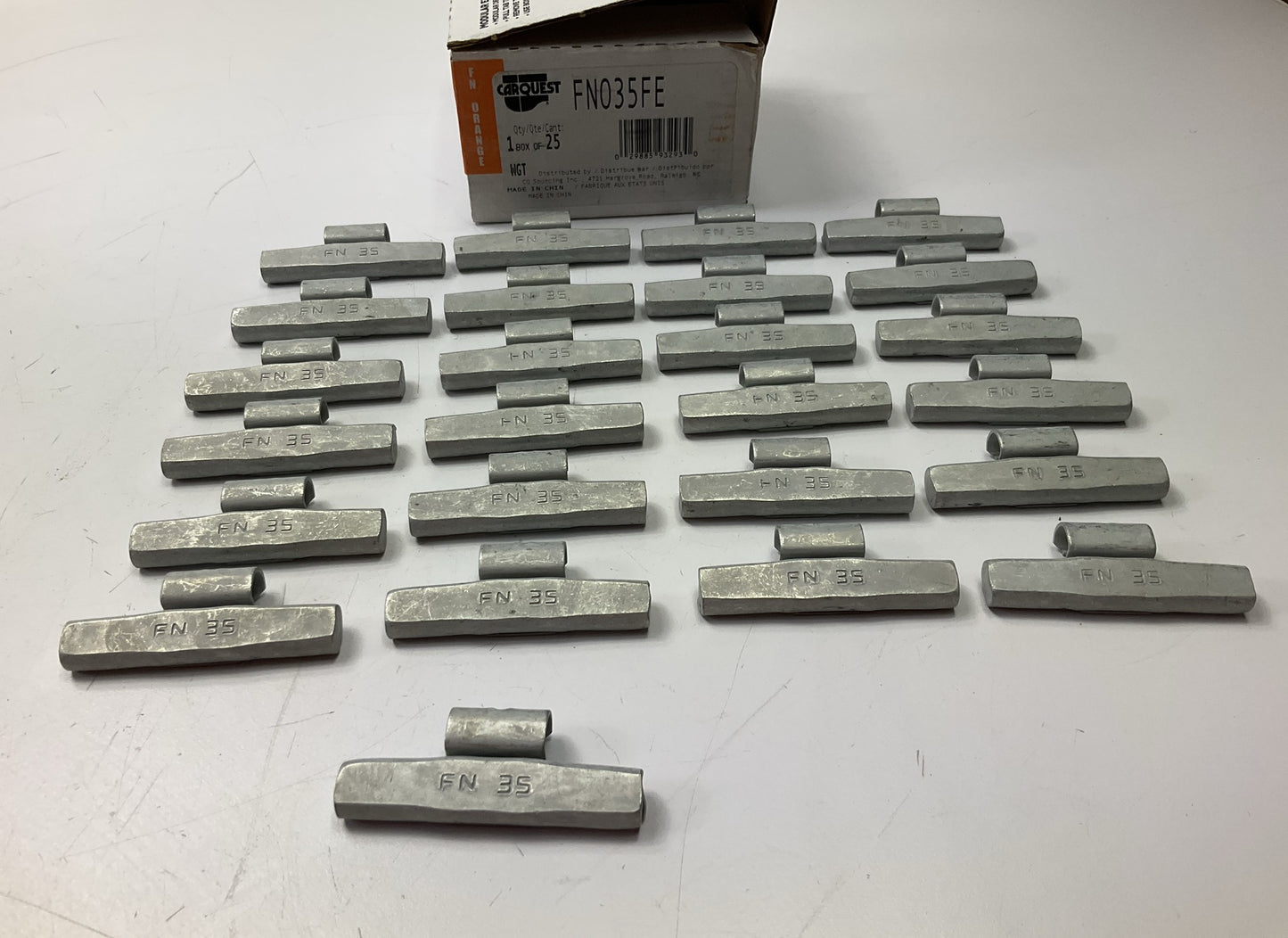 Carquest (Perfect) FN035FE Coated Steel Wheel Weights 35 Gram (1.25 Oz) - 25 Pcs