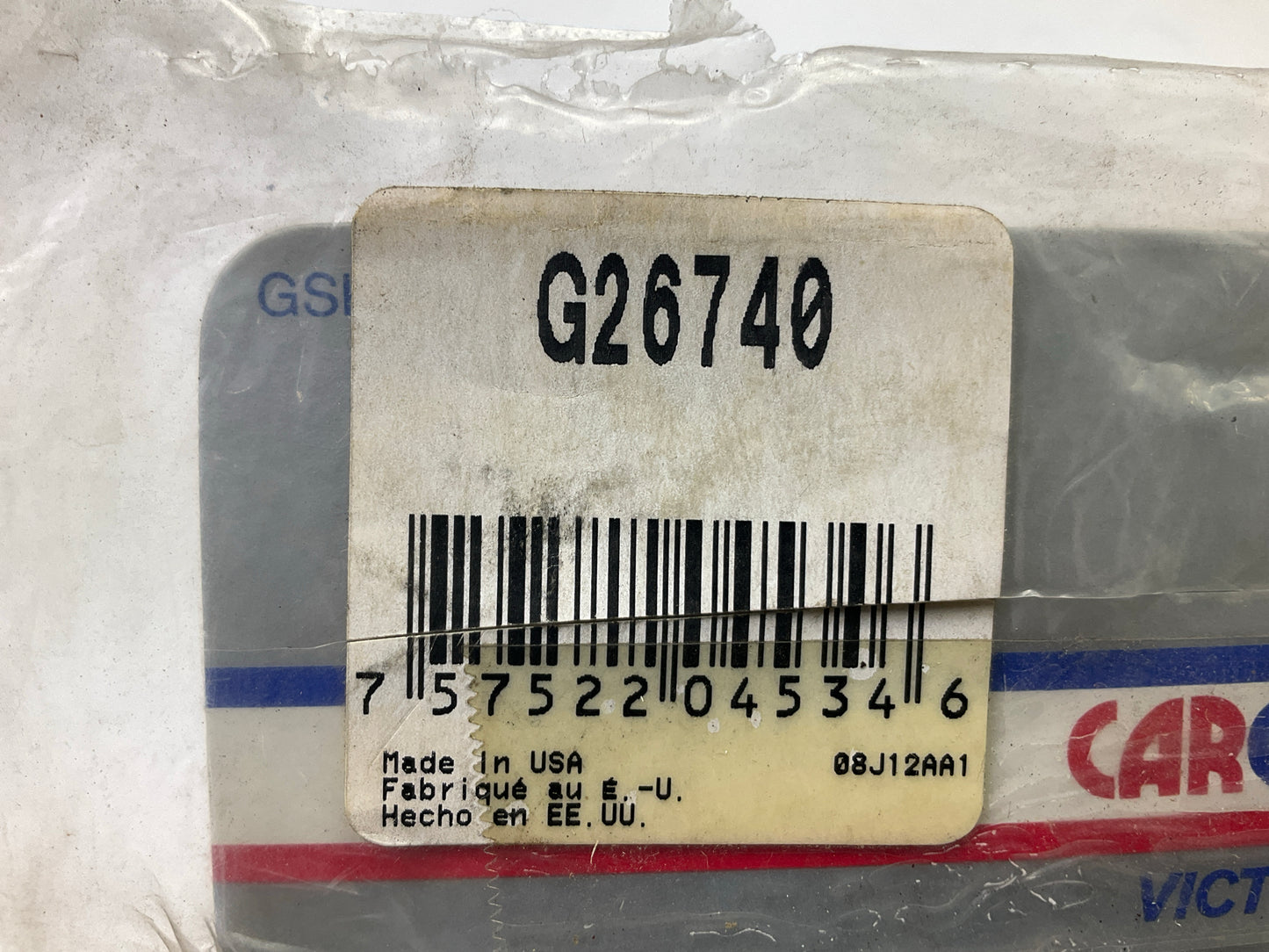Carquest G26740 Carburetor Mounting Gasket, Made By Victor Reinz