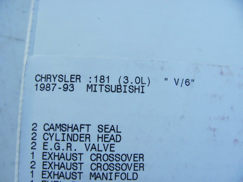 Car Quest HS151  1987-1993 Mitsubishi 181 3.0L V6 Head Gasket Set