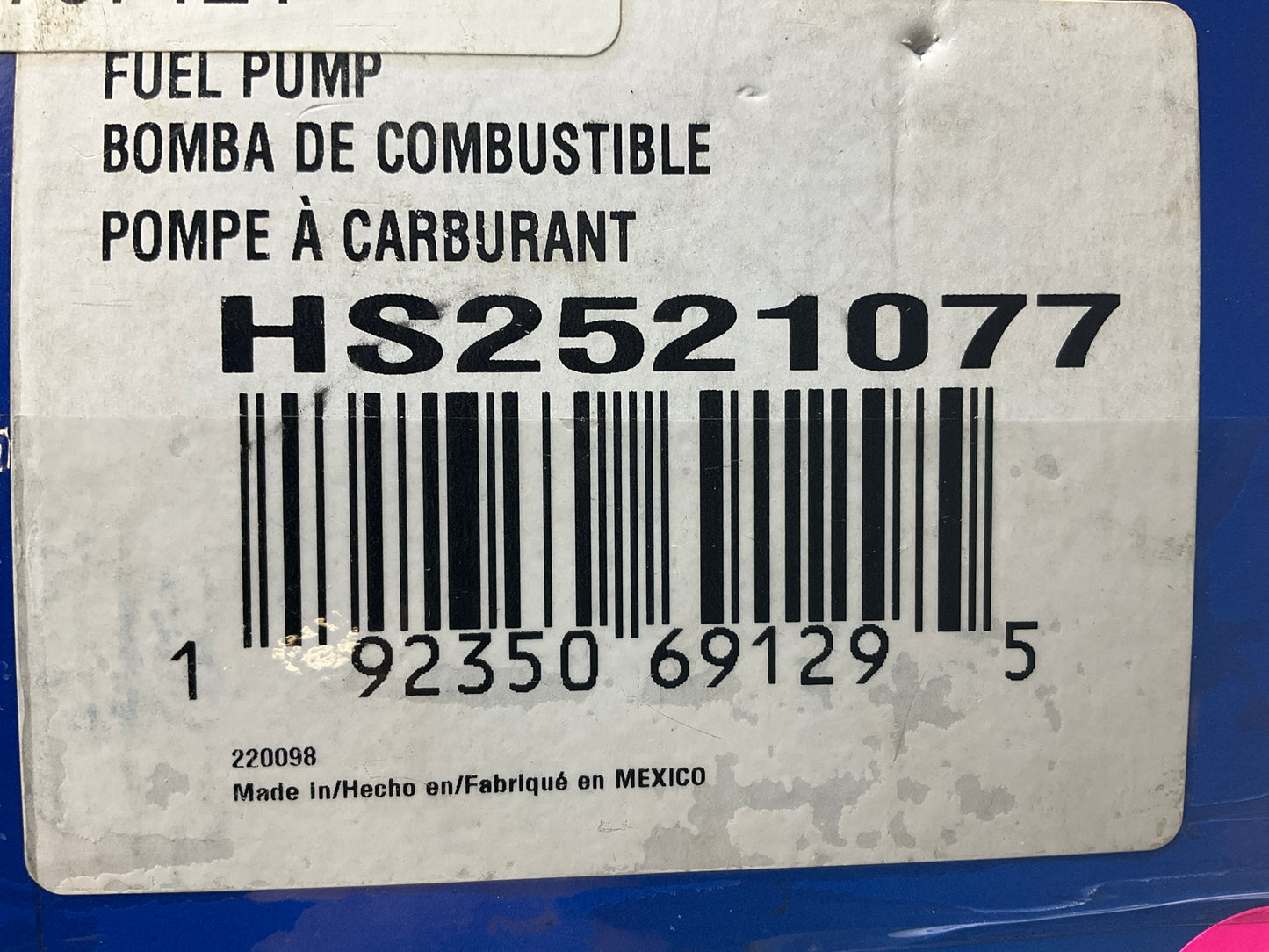 Carquest (Carter) HS2521077 Fuel Pump With Fuel Level Sender - 1999 Ford Ranger