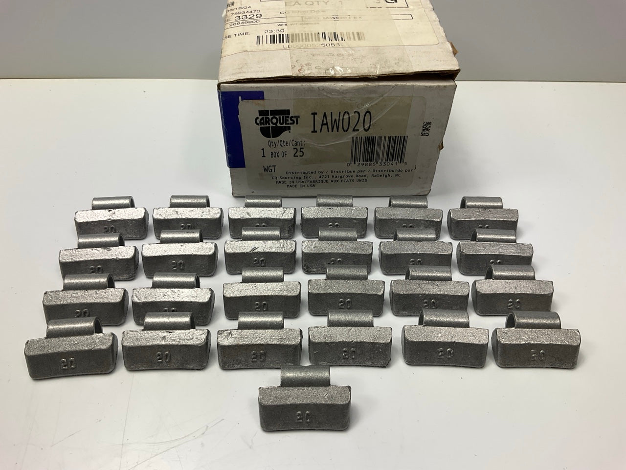 Carquest IAW020 Wheel Weights IAW020 Wheel Weights 20 Gram - Box Of 25 Pcs