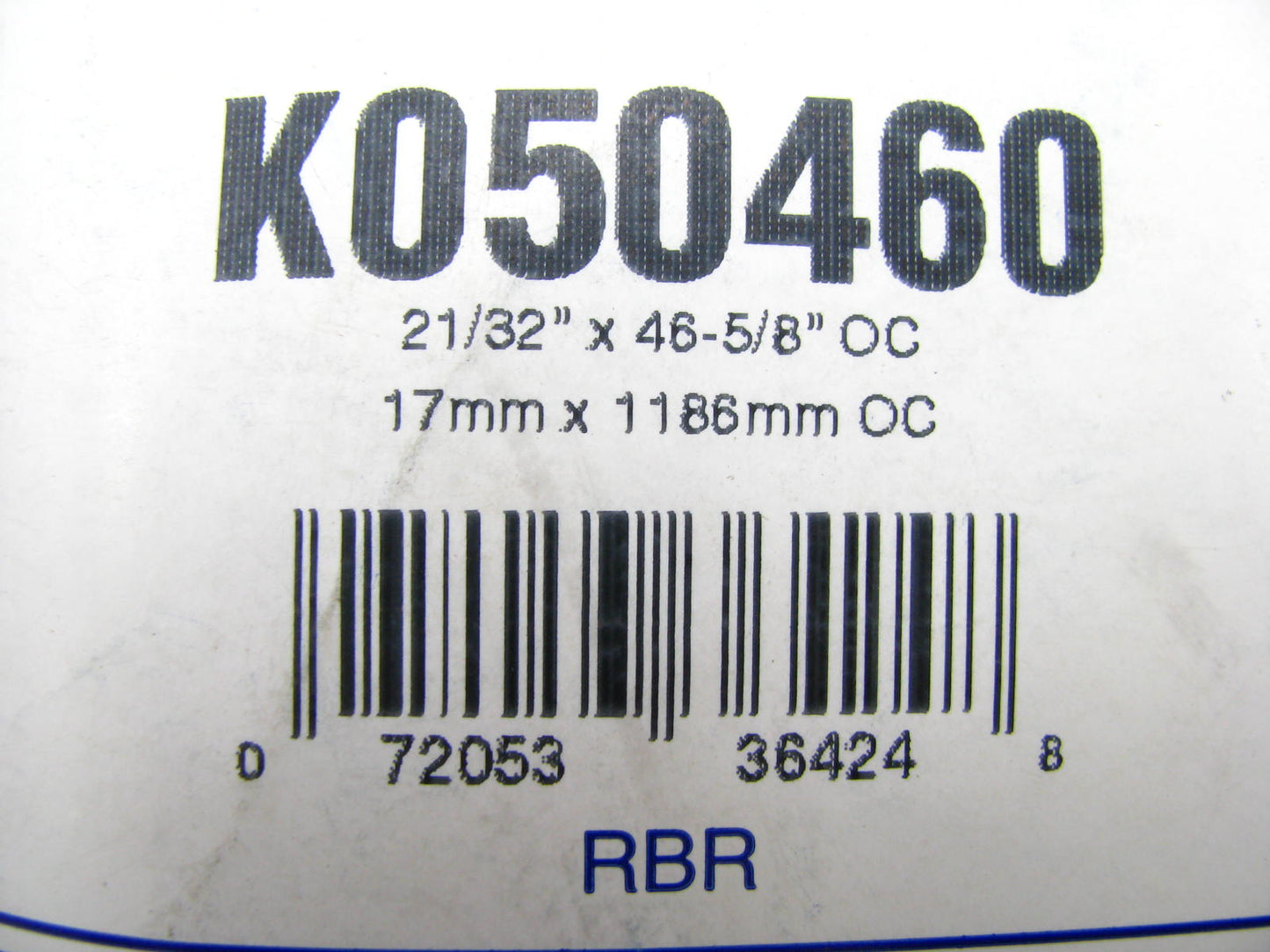Carquest K050460 Serpentine Belt - 0.69'' X 46.50'' - 5 Ribs