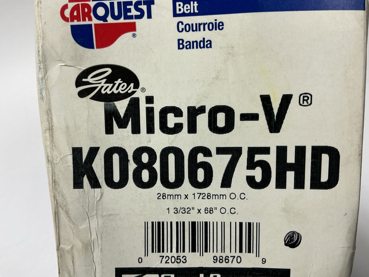 Carquest K080675HD Fan And Alternator Serpentine Belt