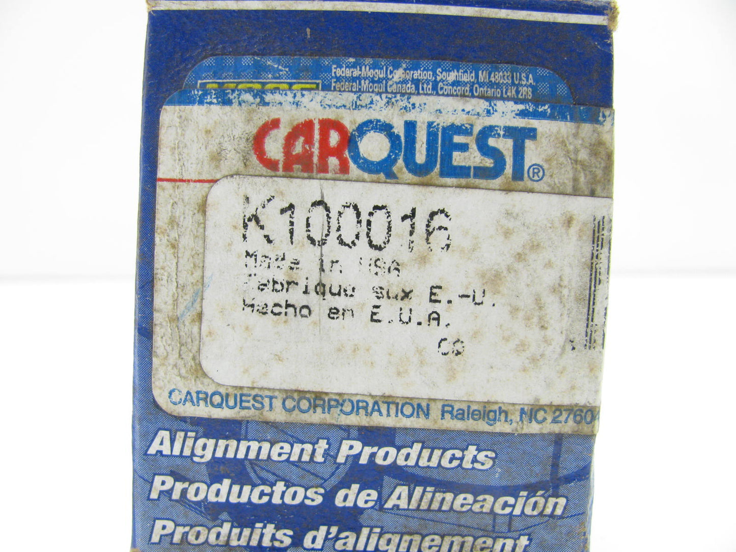 Carquest K100016 FRONT Alignment Caster / Camber Bushing 4WD RWD