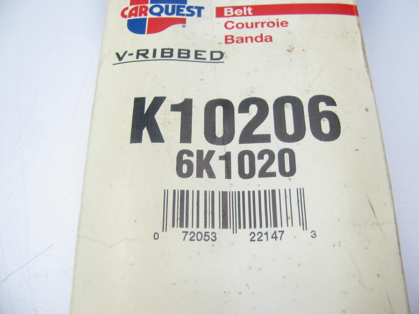 Carquest K10206 Serpentine Belt - 0.807'' X 102.57'' - 6 Ribs