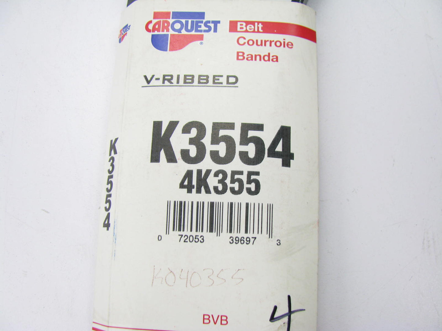 Carquest K3554 Serpentine Belt - 0.56'' X 36.125'' - 4 Ribs