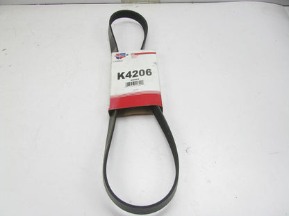Carquest K4206 Serpentine Belt - 0.84'' X 42.55'' - 6 Ribs