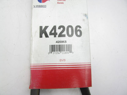 Carquest K4206 Serpentine Belt - 0.84'' X 42.55'' - 6 Ribs