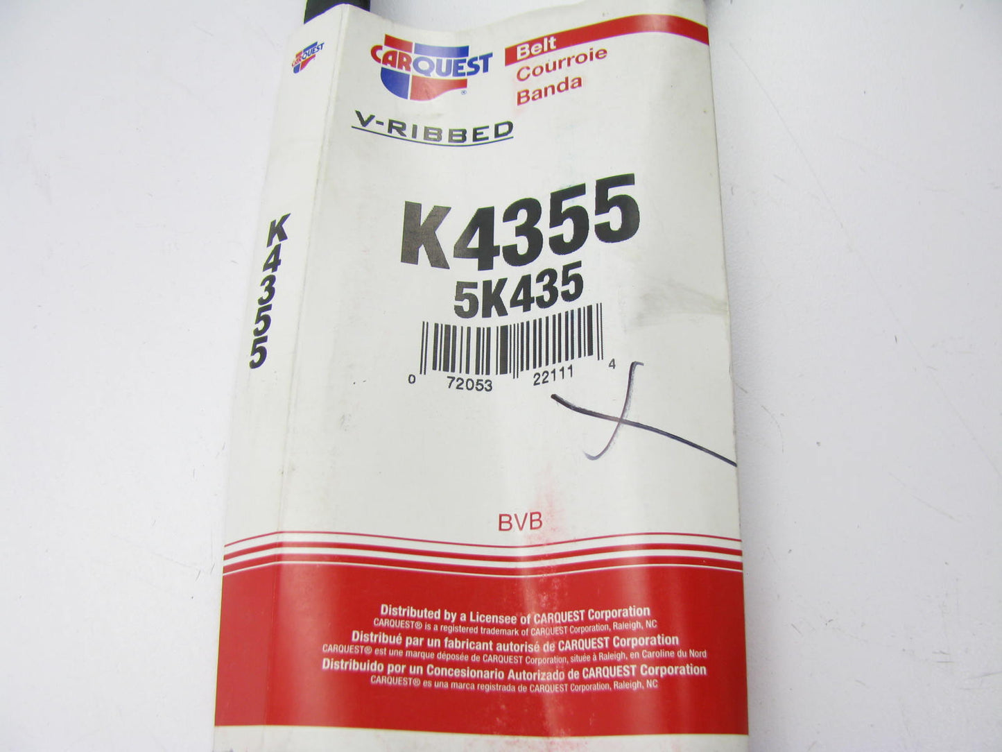 Carquest K4355 Serpentine Belt - 0.69'' X 43.62'' - 5 Ribs