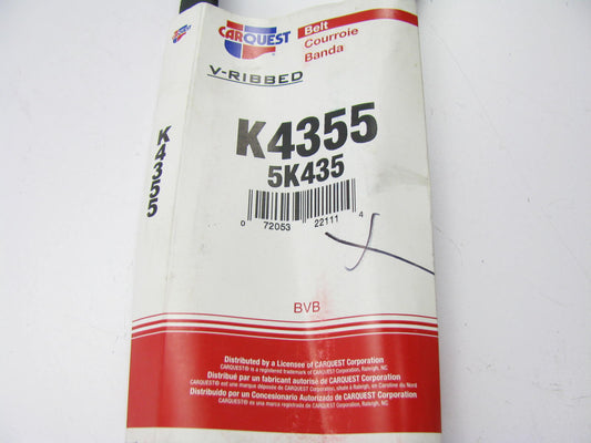 Carquest K4355 Serpentine Belt - 0.69'' X 43.62'' - 5 Ribs