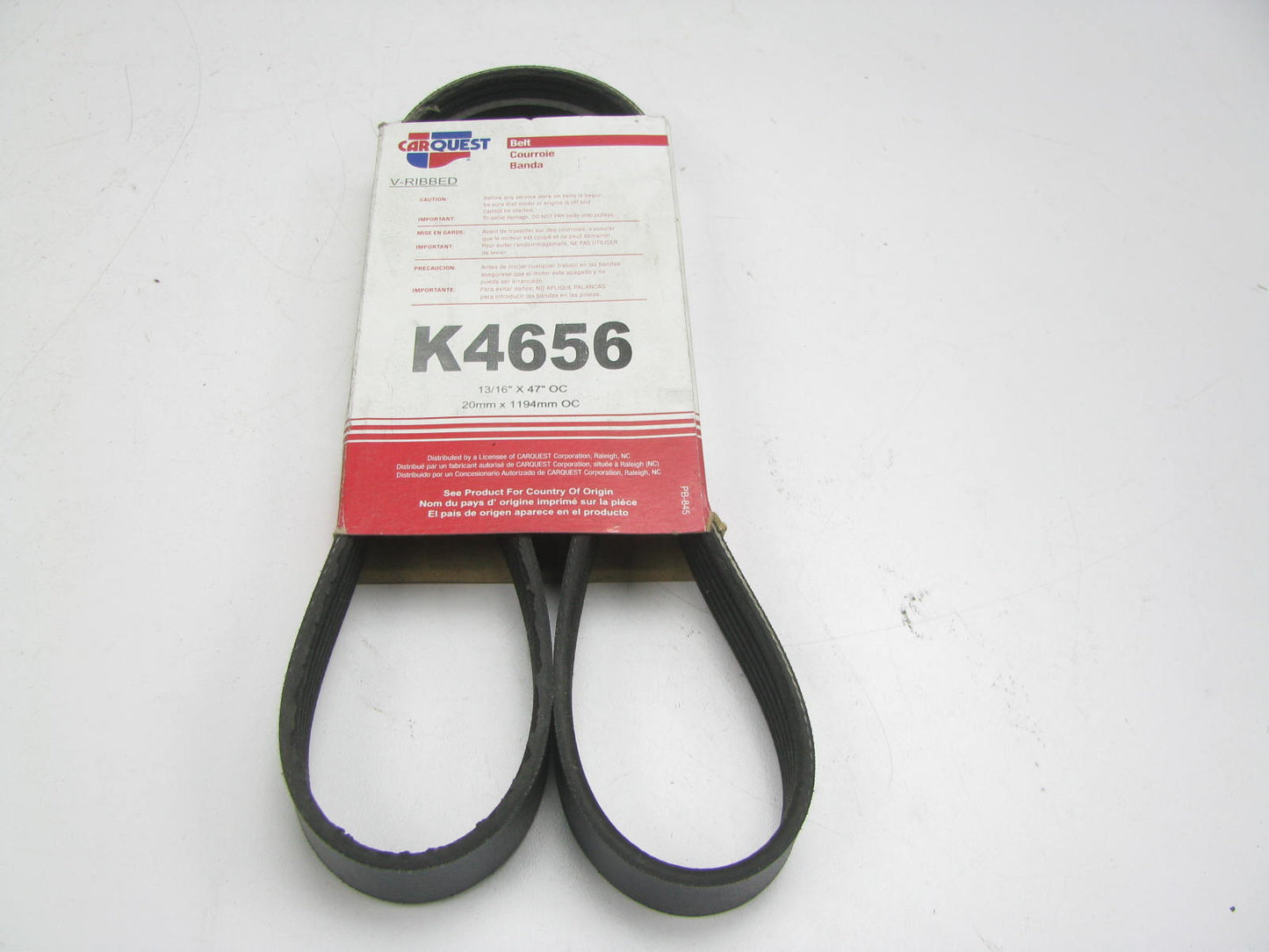 Carquest K4656 Serpentine Belt - 0.84'' X 47.04'' - 6 Ribs