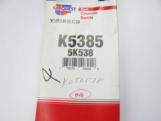 Carquest K5385 Serpentine Belt - 0.69'' X 38.58'' - 5 Ribs