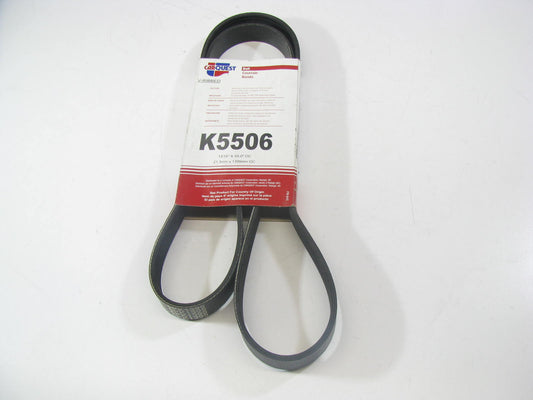 Carquest K5506 Serpentine Belt - 0.84'' X 55.625'' - 6 Ribs