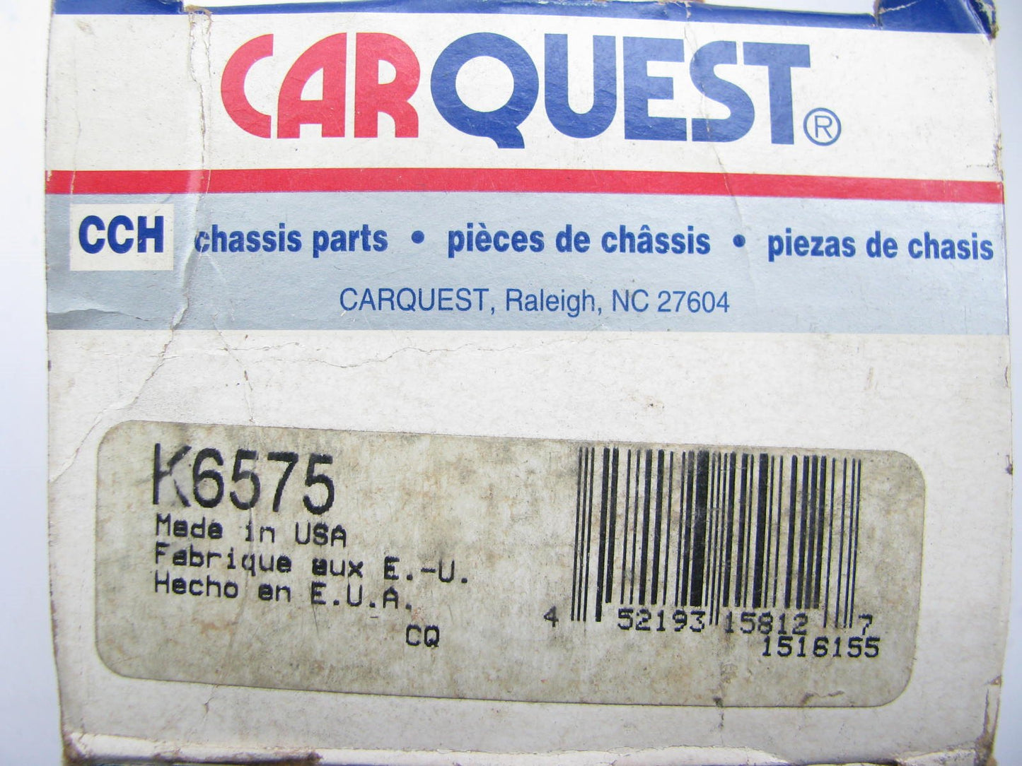 CARQUEST K6575 FRONT Suspension Lower Control Arm Bushing Kit