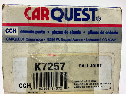 (2) Carquest K7257 FRONT LOWER Suspension Ball Joints