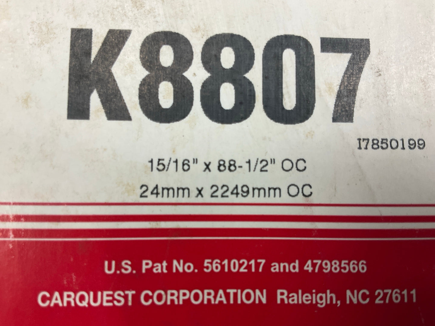 Carquest K8807 Serpentine Belt