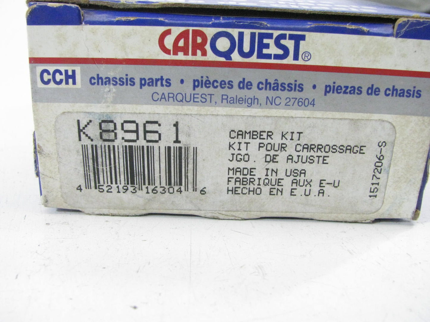 (2) Carquest K8961 Suspension Alignment Caster Camber Bushing - 0.75° 4WD