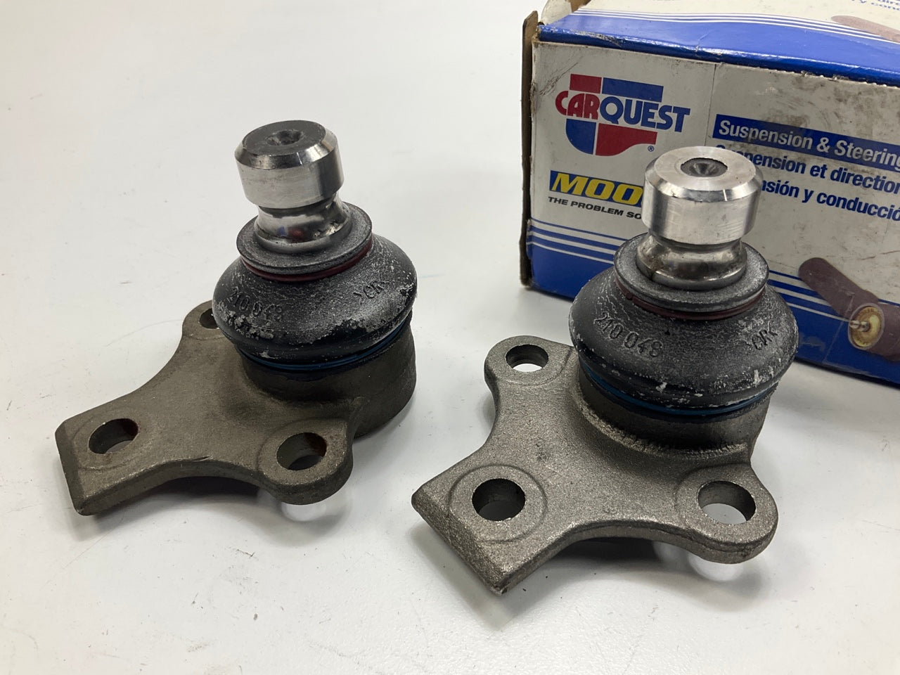 (2) Carquest K9603 Front Lower Ball Joints - MISSING HARDWARE, Made By Moog