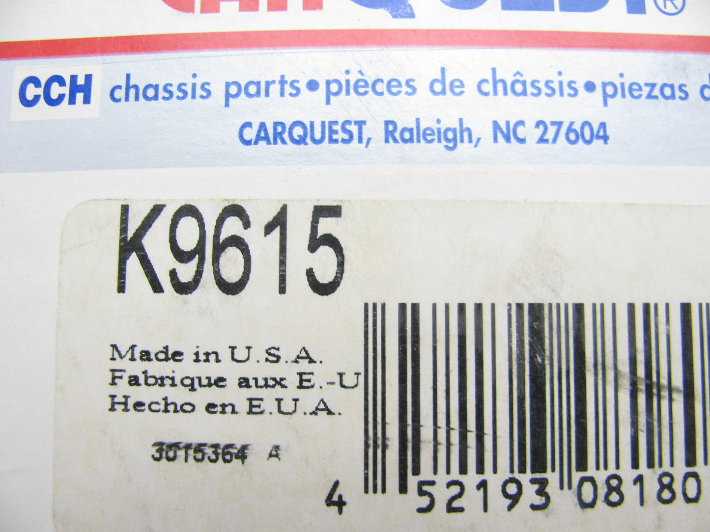 Carquest K9615 FRONT LOWER Suspension Ball Joint