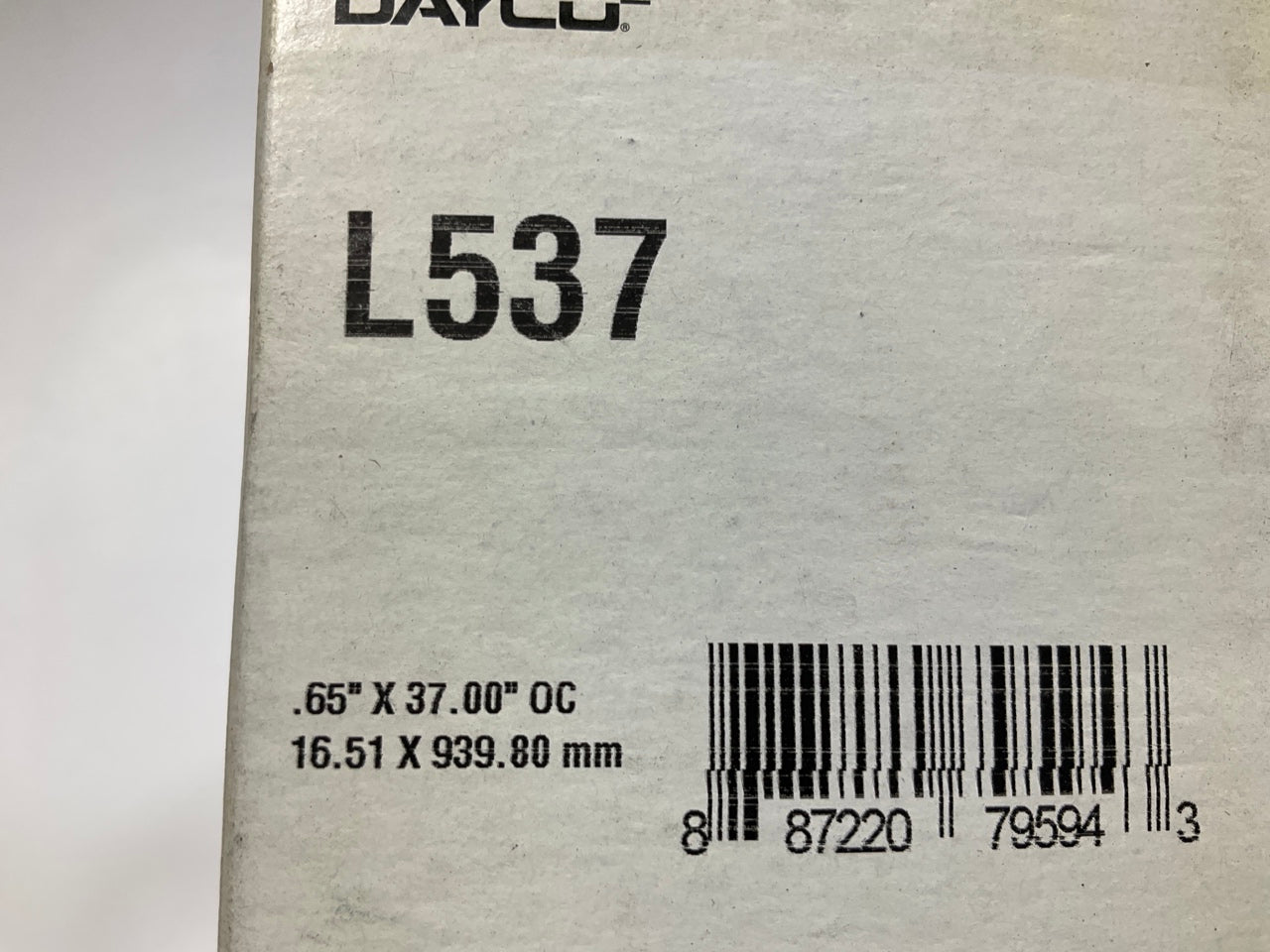 Carquest L537 Lawn & Garden Power Equipment Accessory Drive Belt - 21/32'' X 37''