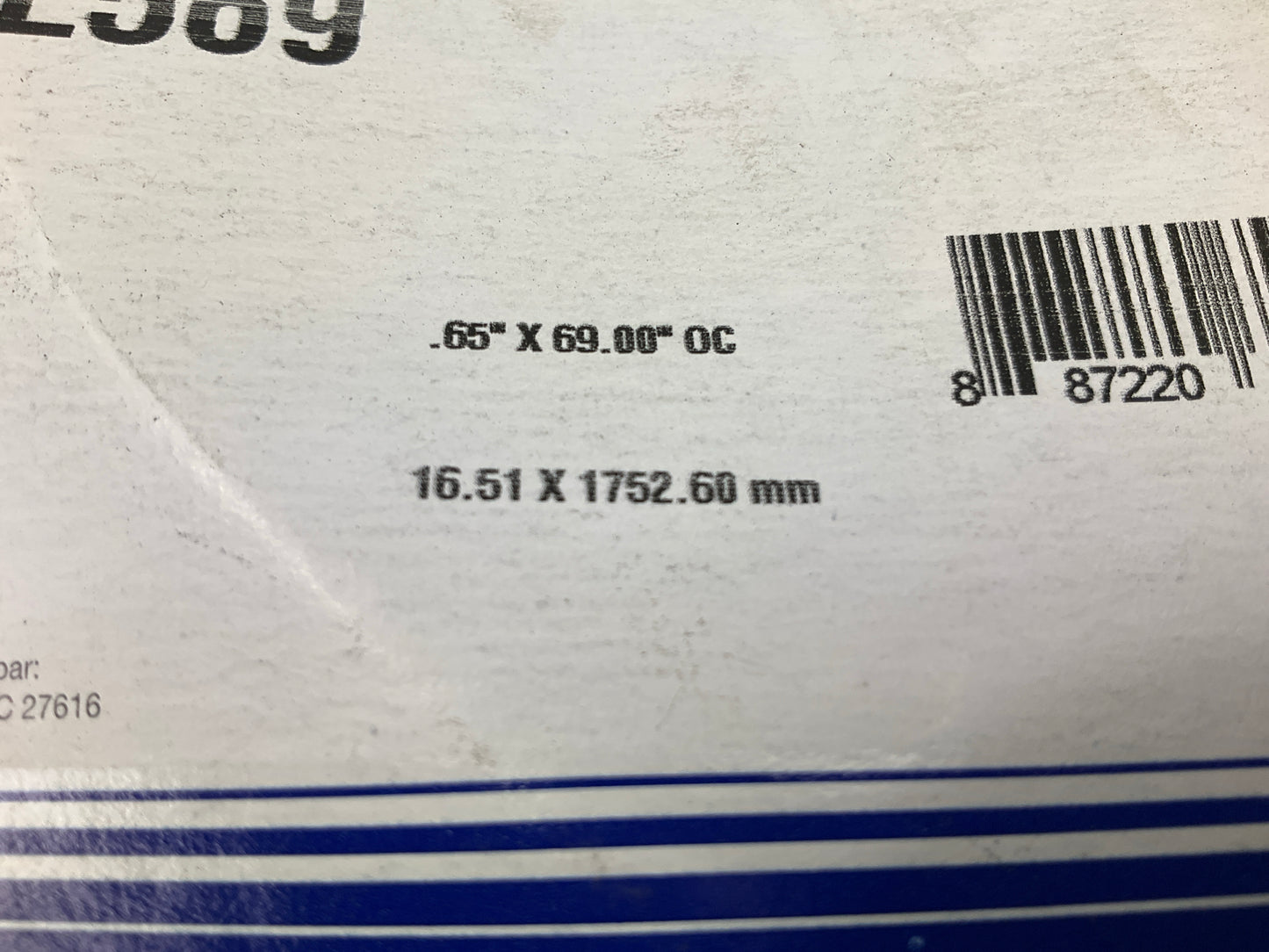 Carquest L569 Lawn & Garden Power Equipment Accessory Drive Belt, 5/8'' X 69''