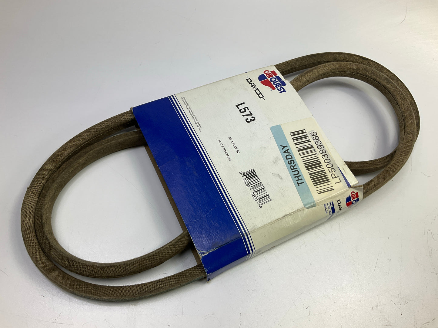 Carquest L573 Lawn & Garden Power Equipment Accessory Drive Belt, 5/8 X 73''