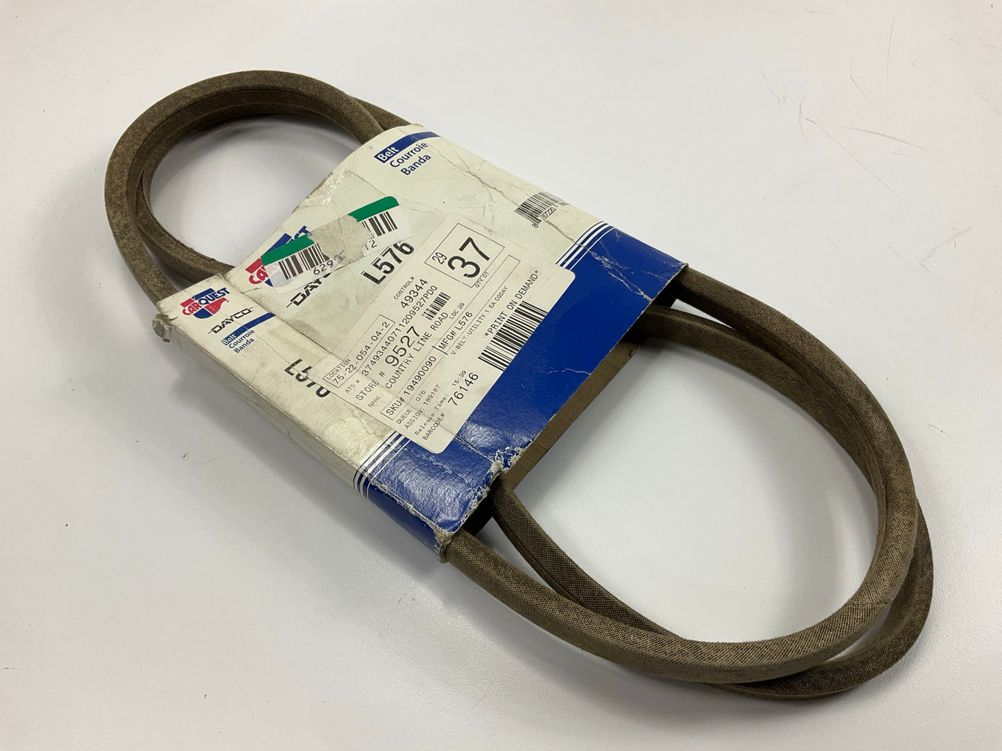 Carquest L576 Lawn & Garden Power Equipment Accessory Drive Belt - 21/32'' X 76''