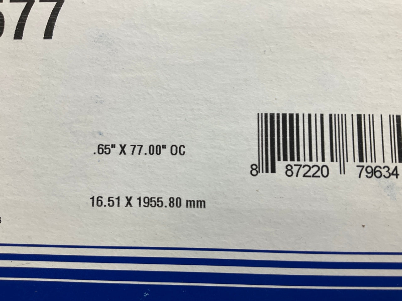 Carquest L577 Lawn & Garden Power Equipment Accessory Drive Belt - 21/32'' X 77''