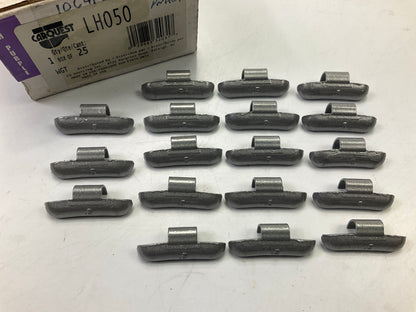 (18) Carquest LH050 LH-Series Lead Clip-On Wheel Weights, 0.50 Oz