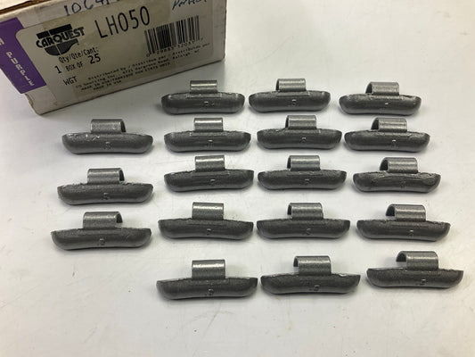 (18) Carquest LH050 LH-Series Lead Clip-On Wheel Weights, 0.50 Oz