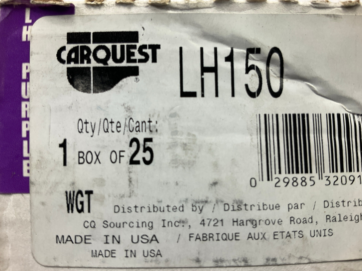 Carquest LH150 1.5 Oz Lead Wheel Weights For Chrysler, Box Of 25