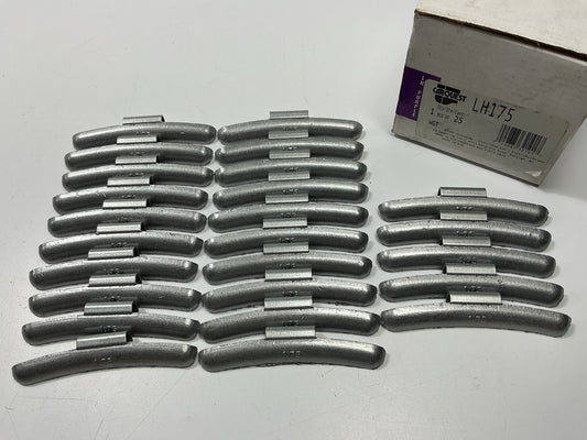 (25) Carquest LH175 LH-Series Lead Clip-On Wheel Weights, 1.75 Oz