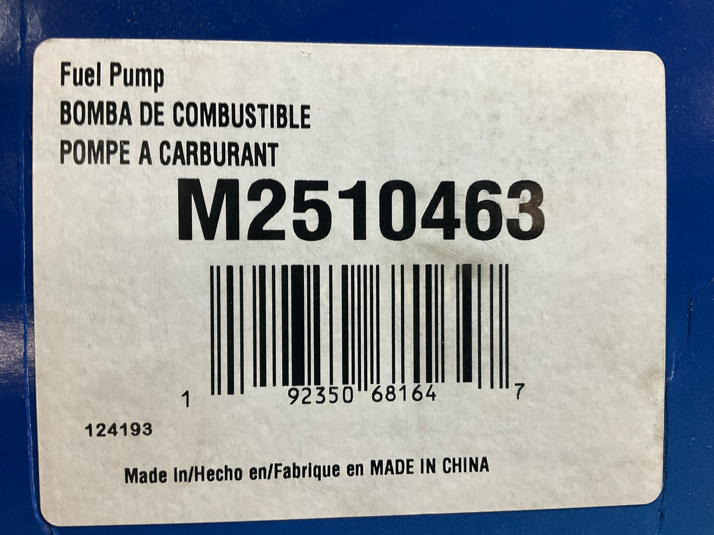 Missing The Float - COMES AS SHOWN - Carquest M2510463 Fuel Pump