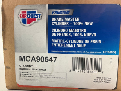 Carquest MCA90547 Brake Master Cylinder