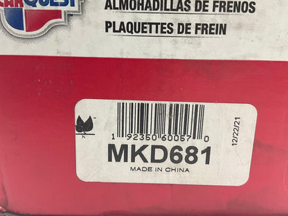 Carquest MKD681 Front Semi-Metallic Disc Brake Pads