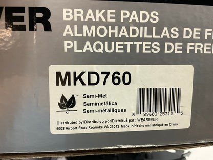 Carquest MKD760 Front Semi-Metallic Disc Brake Pads