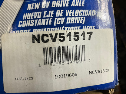 Carquest NCV51517 Front Right CV Axle 05-09 Tucson, 05-10 Sportage MANUAL TRANS