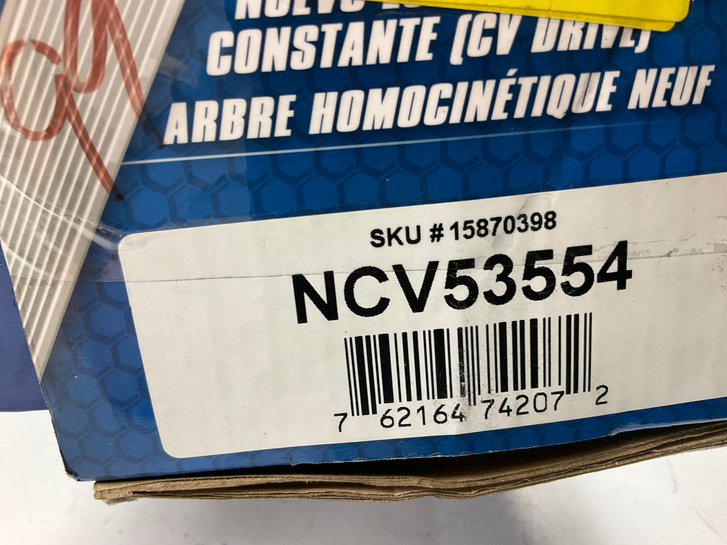 Carquest NCV53554 Front Right CV Axle Shaft For 98-01 Nissan Altima, Auto Trans
